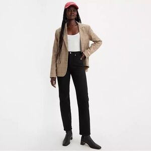 Classic High-Rise Straight Women’s Jeans in Black